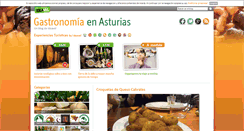 Desktop Screenshot of gastronomiaenasturias.com