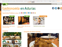 Tablet Screenshot of gastronomiaenasturias.com